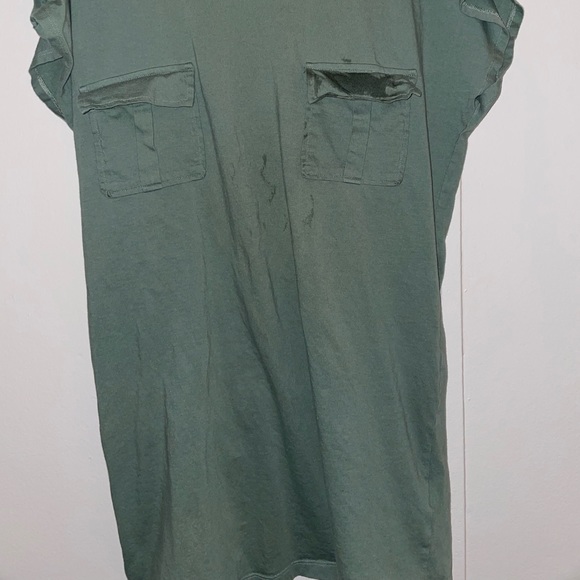 Asos Camo green, double breasted pockets, blouse size 2 - Picture 2 of 9